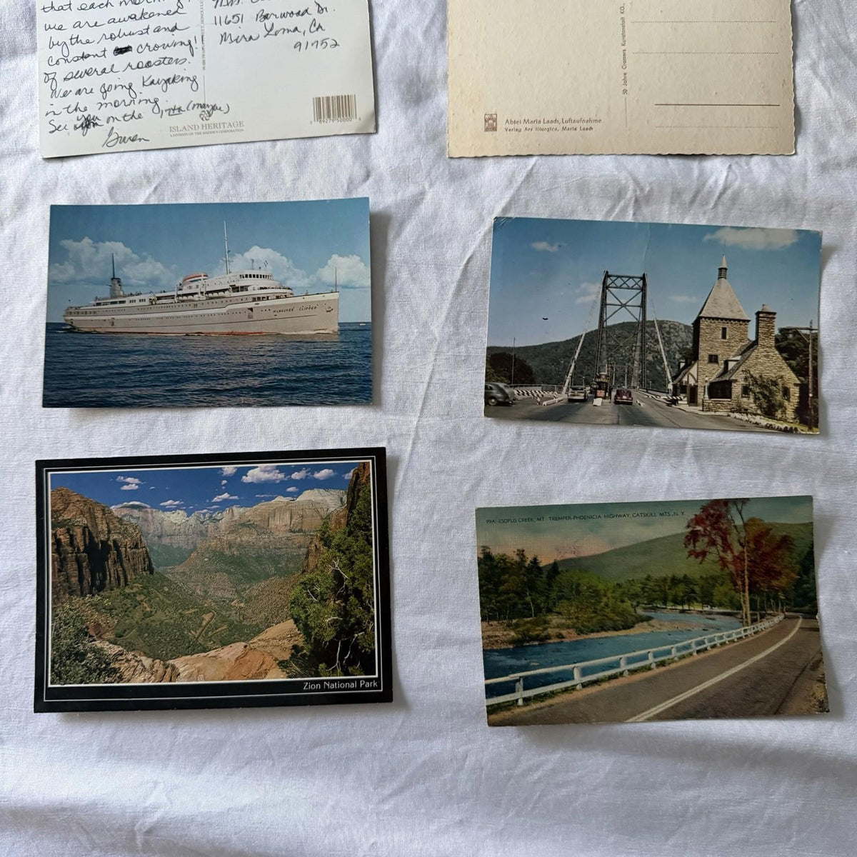 Vintage Postcards Lot - San Francisco, Zion, Redwoods, Castles & Beaches
