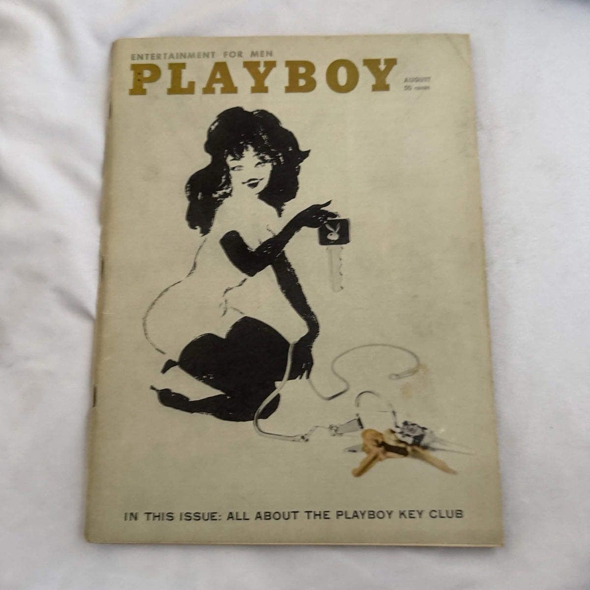 Vintage Playboy 1960 August w/ Centerfold