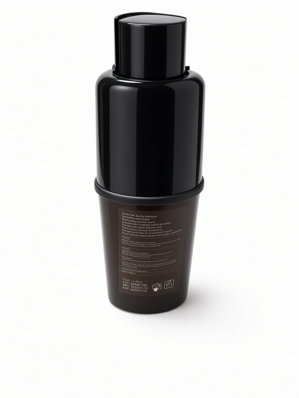 Hair Dye Shampoo 3 in 1 Dark Coffee Brown Instant Hair Color Gray Coverage 100ml