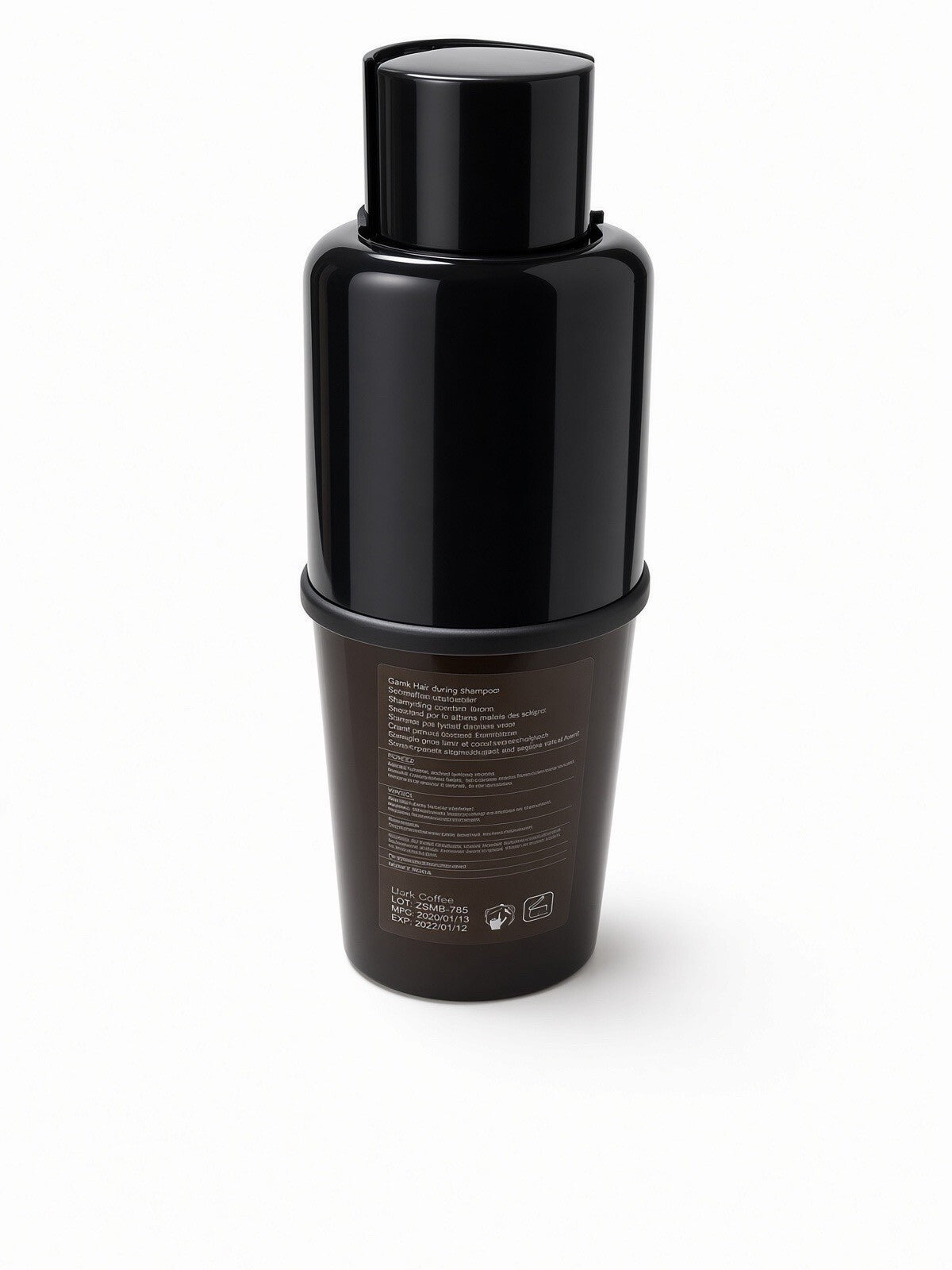 Hair Dye Shampoo 3 in 1 Dark Coffee Brown Instant Hair Color Gray Coverage 100ml