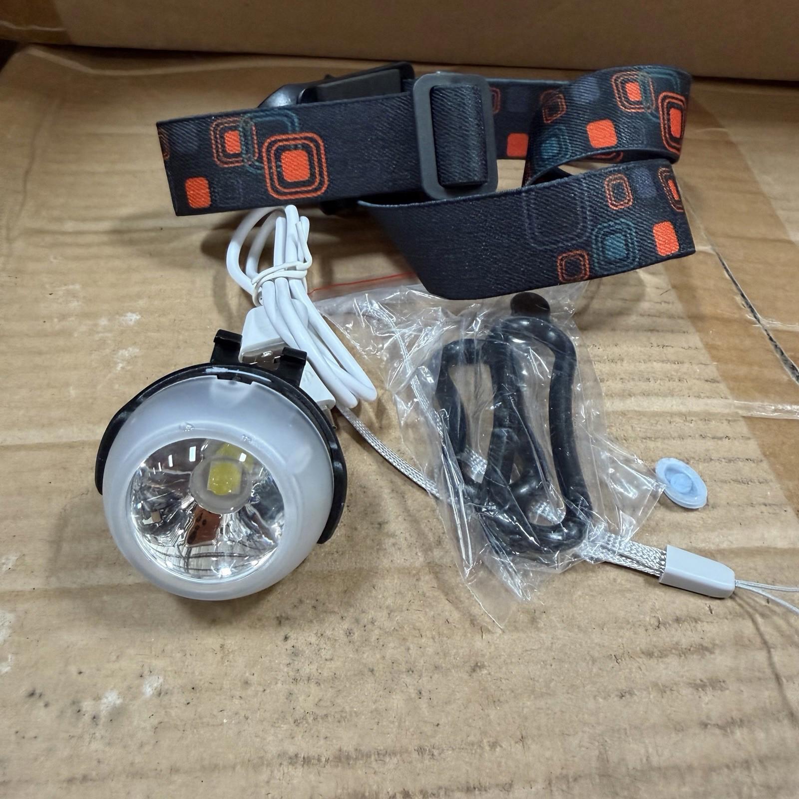 Pair of Lighting Up Magnetic LED Headlamp 120 Lumens USB Rechargeable