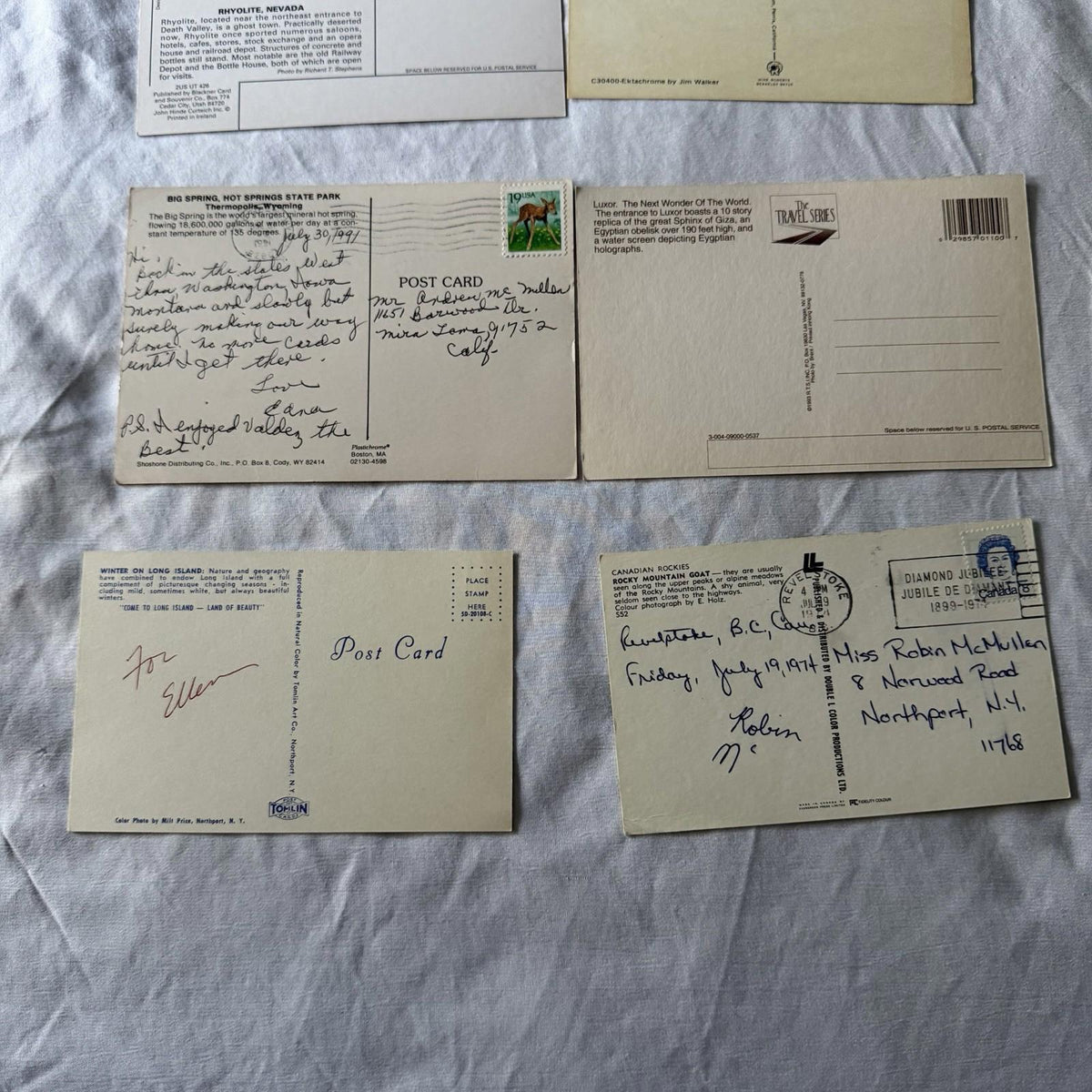 Vintage Postcard Collection - US Travel Scenes, Ghost Towns & Nature