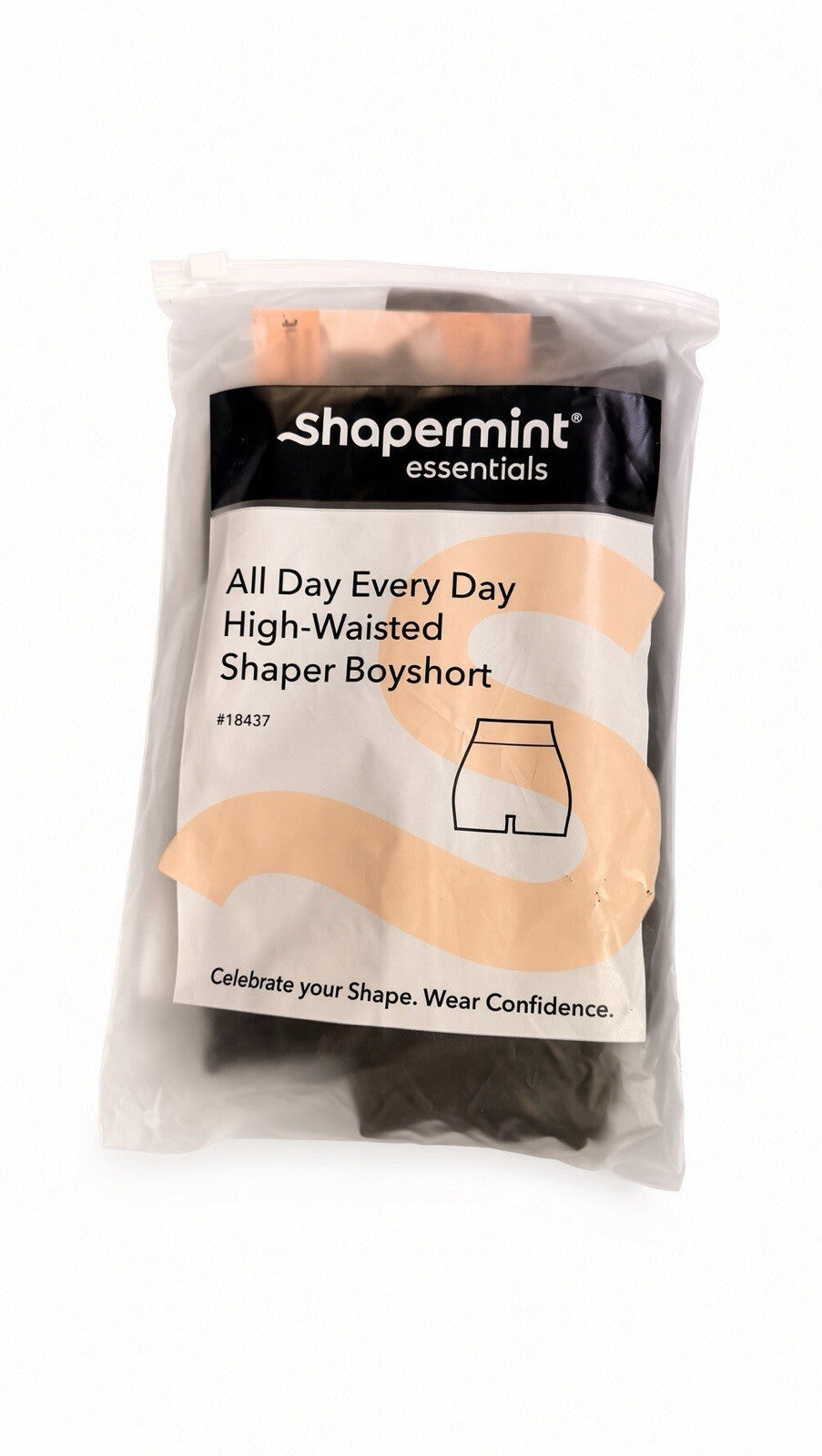 Shapermint Essentials High Waisted Shaper Boyshort 4XL Black Tummy Control NWT