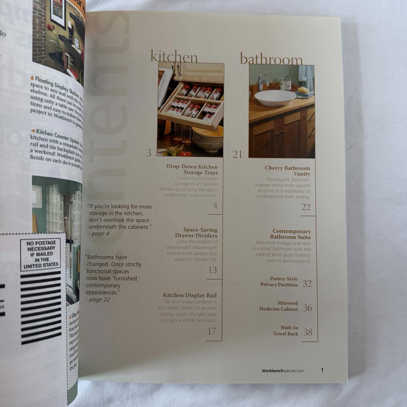 Quick & Easy Home Storage Projects Workbench Magazine DIY Shelving Book