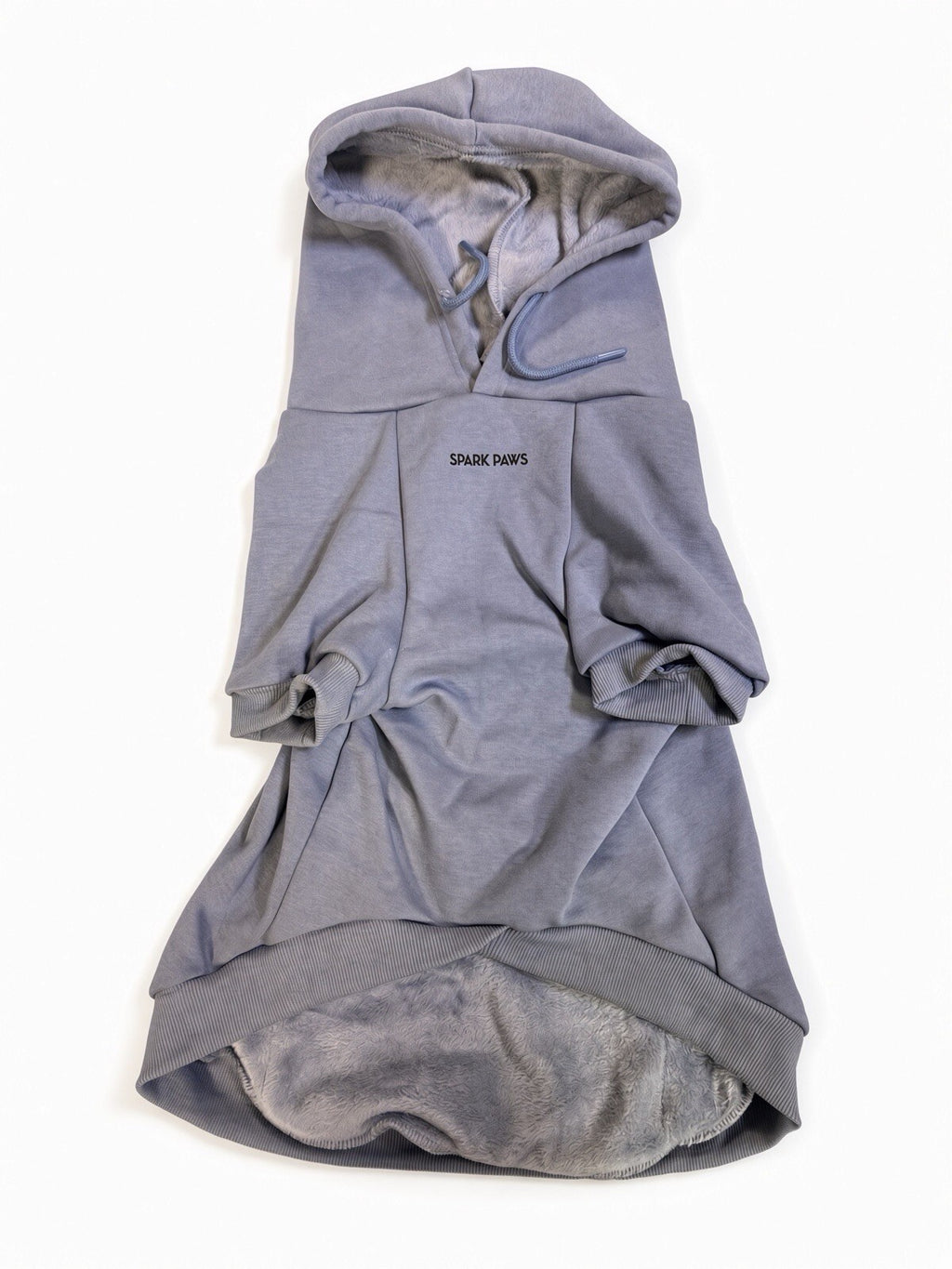 Spark Paws Dog Hoodie 3XL Blue Fleece Lined Pullover Pet Sweatshirt Pocket NWT