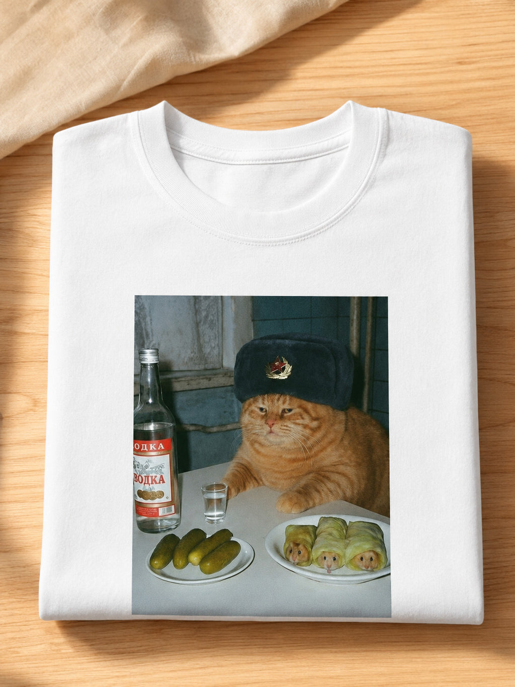 Orange Cat Lover Funny Meme Graphic Tee Unisex Adult