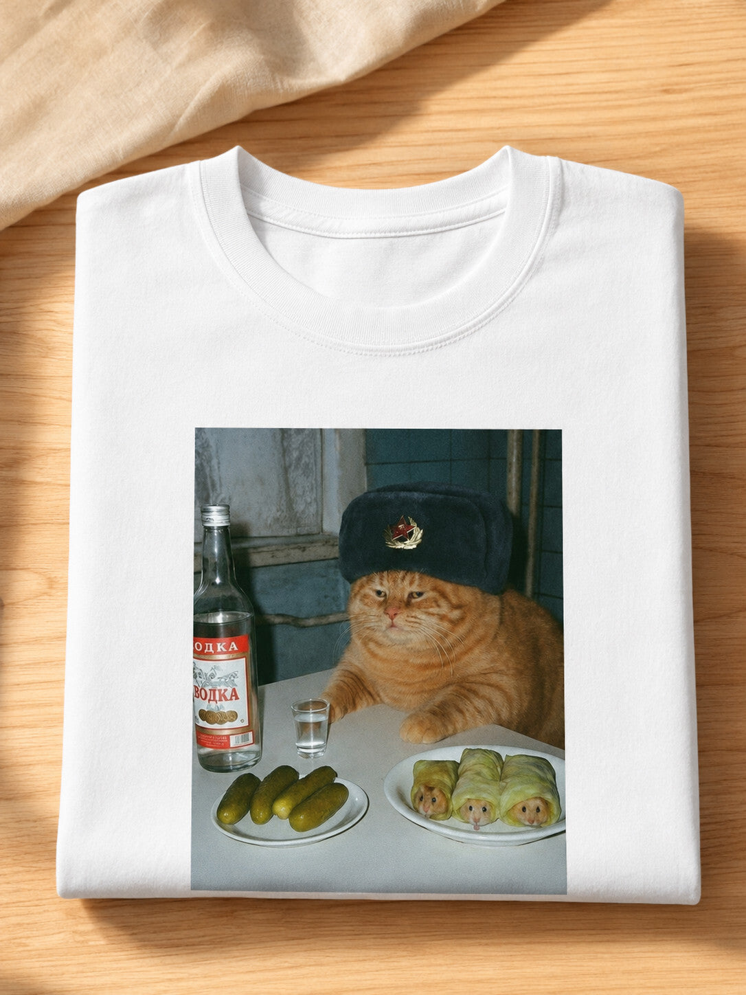Orange Cat Lover Funny Meme Graphic Tee Unisex Adult