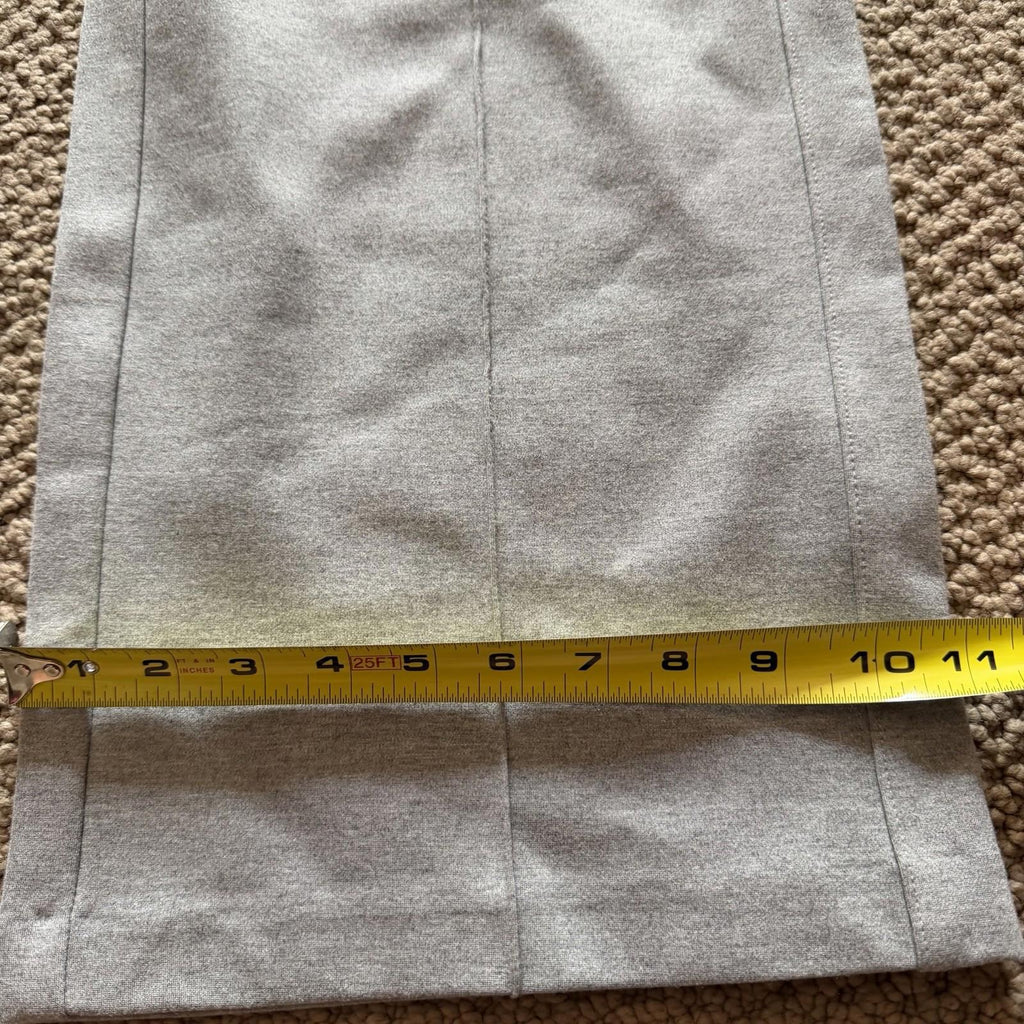 Jones New York Gray Wide Leg Pull-On Pants Size S Stretch Knit