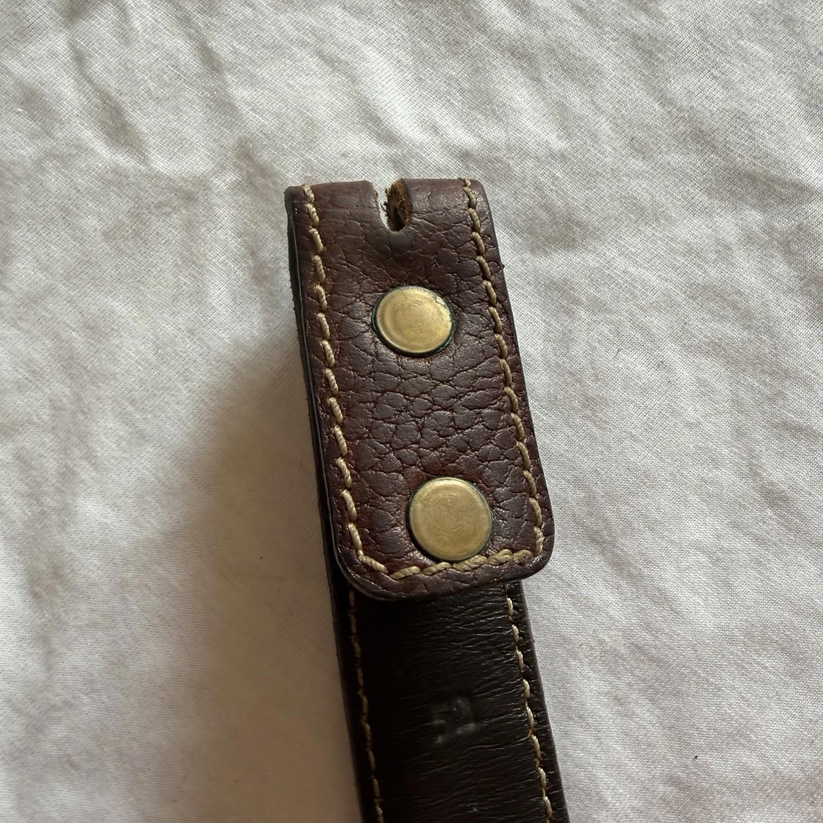 Vintage Mulholland Bros Cabela’s Leather Belt Strap Scorpion Conchos Sz 52
