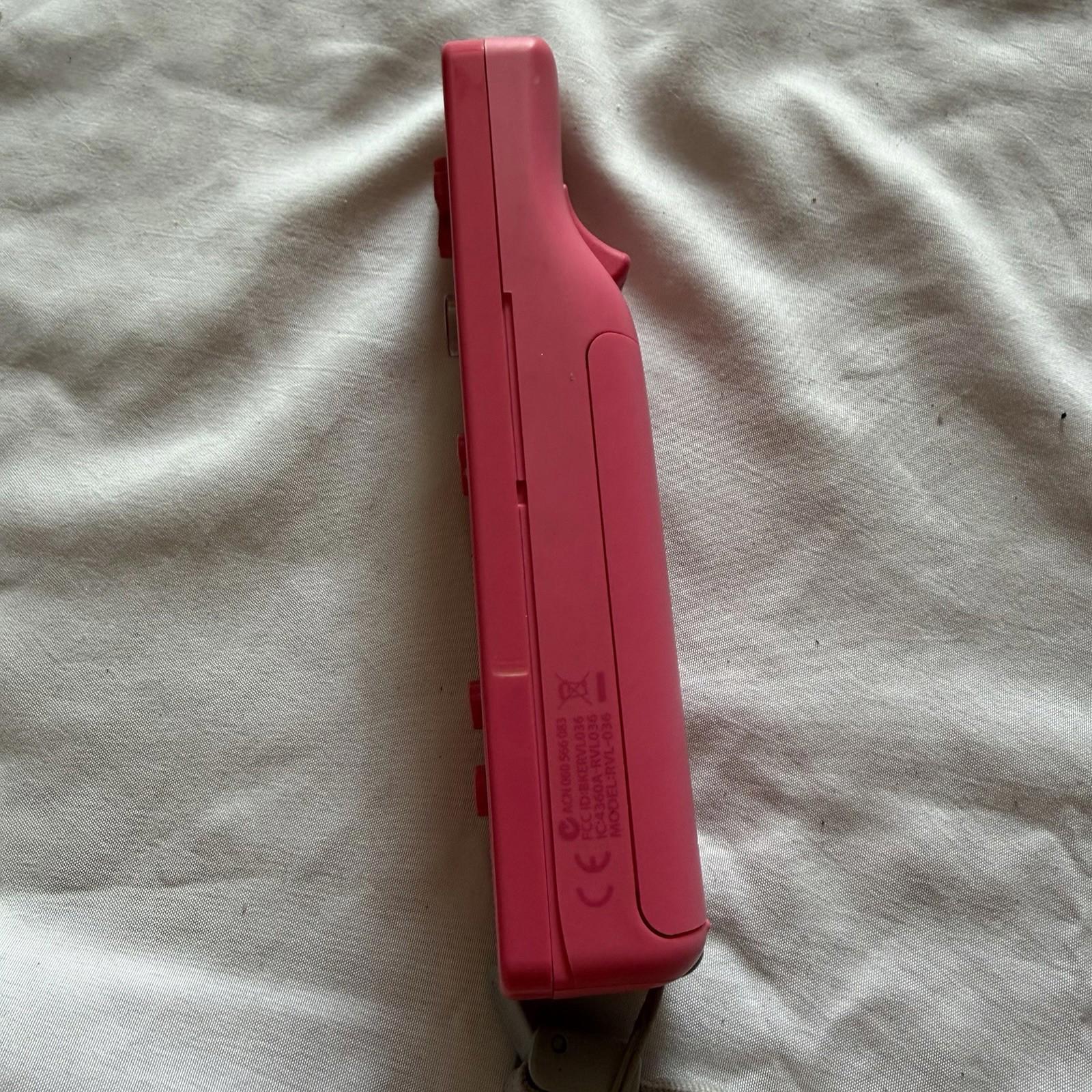 Pink Wii Remote MotionPlus RVL-036 Wiimote Controller Nintendo