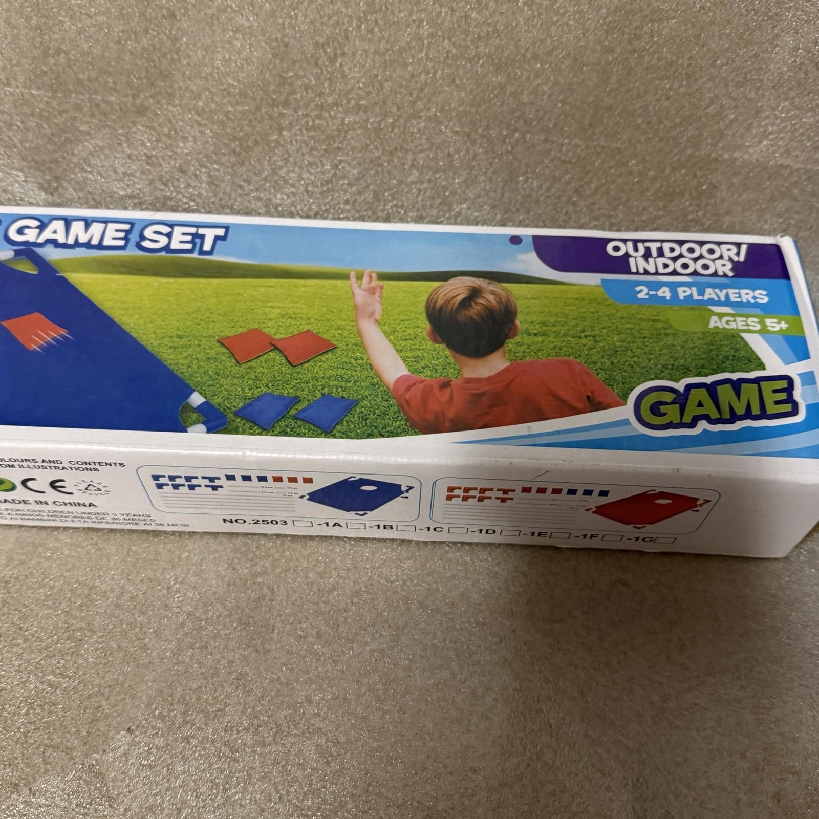 Bean Bag Toss Game Set Portable Indoor/Outdoor 6 Bags