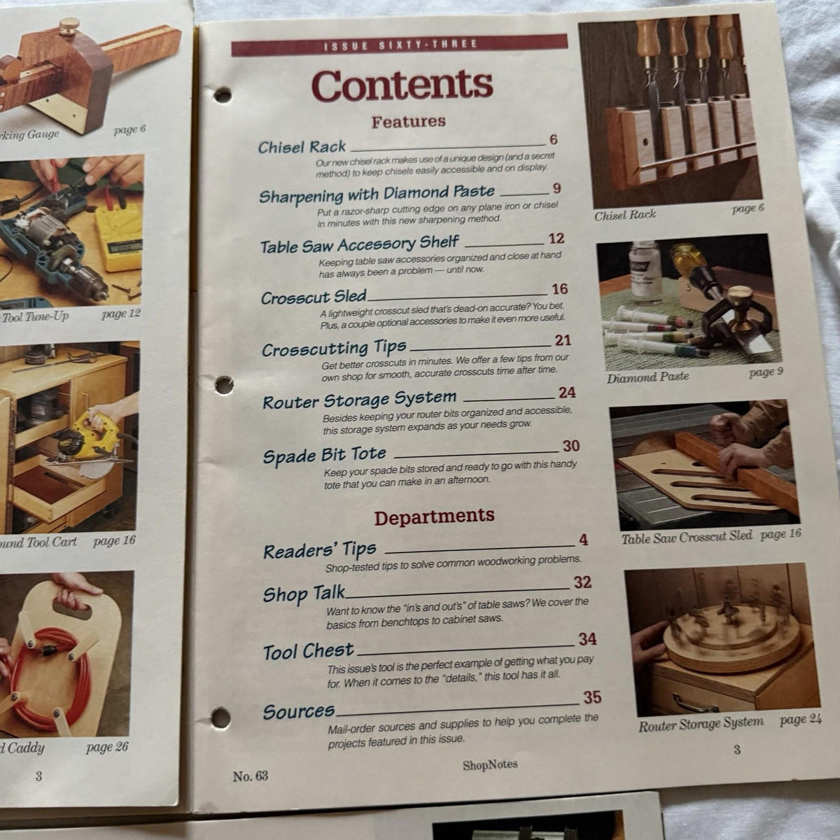 ShopNotes Magazines Vol. 9 & 11 (Issues 54, 63, 66) – Vintage Shop Projects