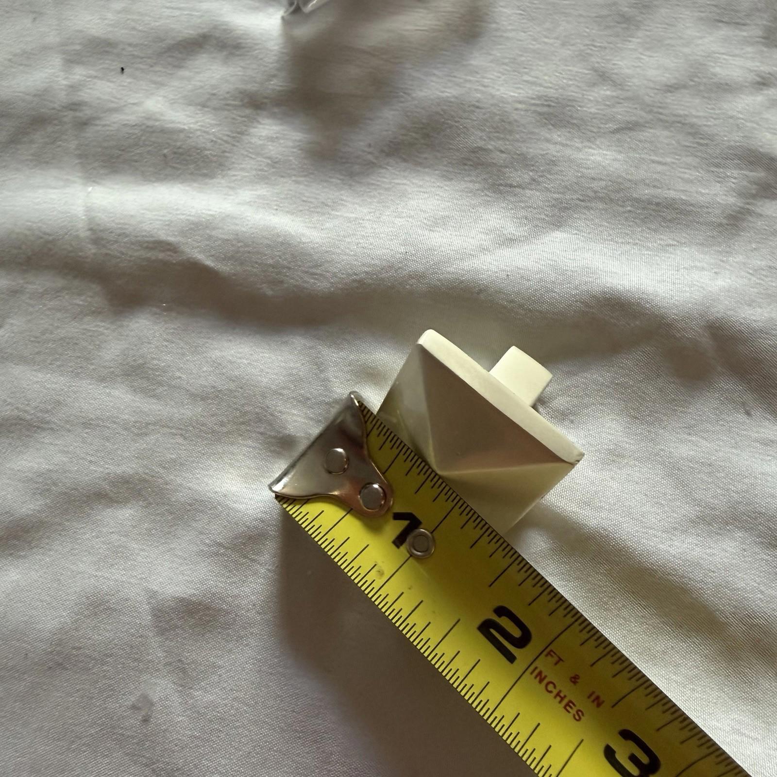 RH Pyramid Faceted Cabinet Knob - Brushed Nickel, New w/ Screw, India