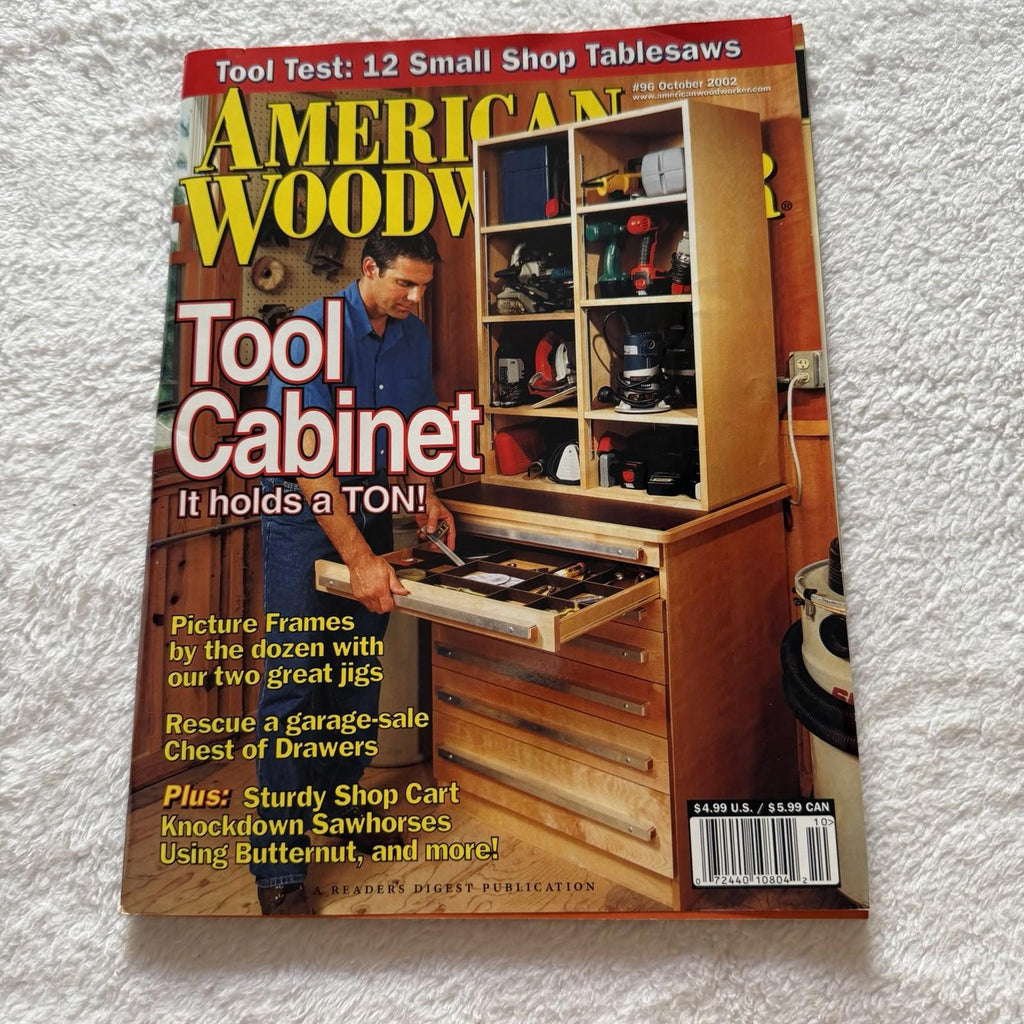 Vintage American Woodworker #96 October 2002 - Tool Cabinet Plans