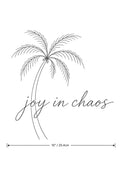 4PCS DTF Transfer Joy In Chaos Palm Tree Line Art 10in Iron On