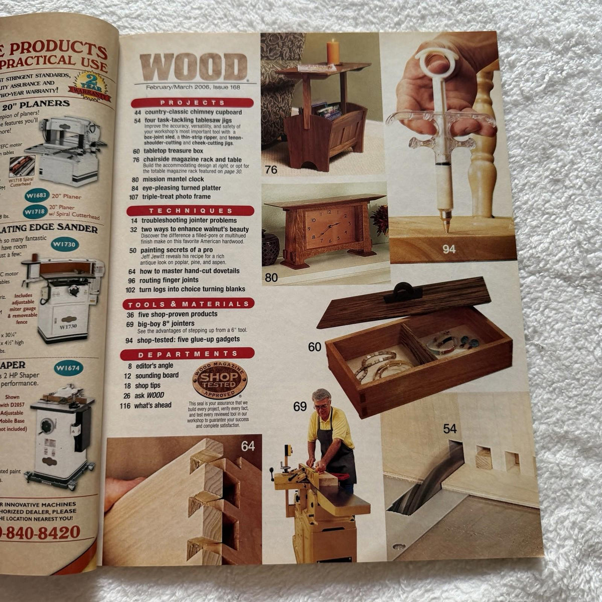 WOOD Magazine #168 February/March 2006: Chimney Cupboard Project