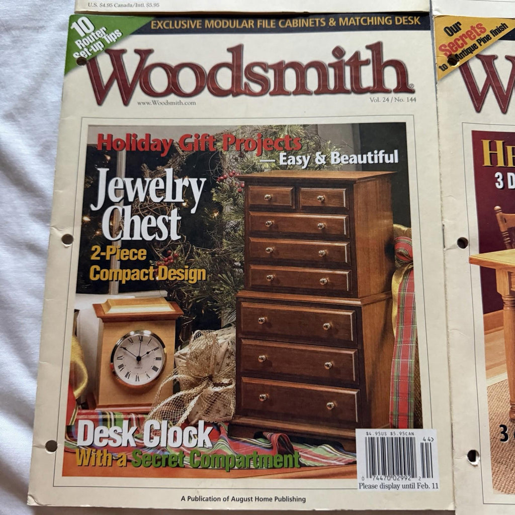 Woodsmith Magazines Vol 23–27 (Issues 136,140,144,150,154,157) – Vintage