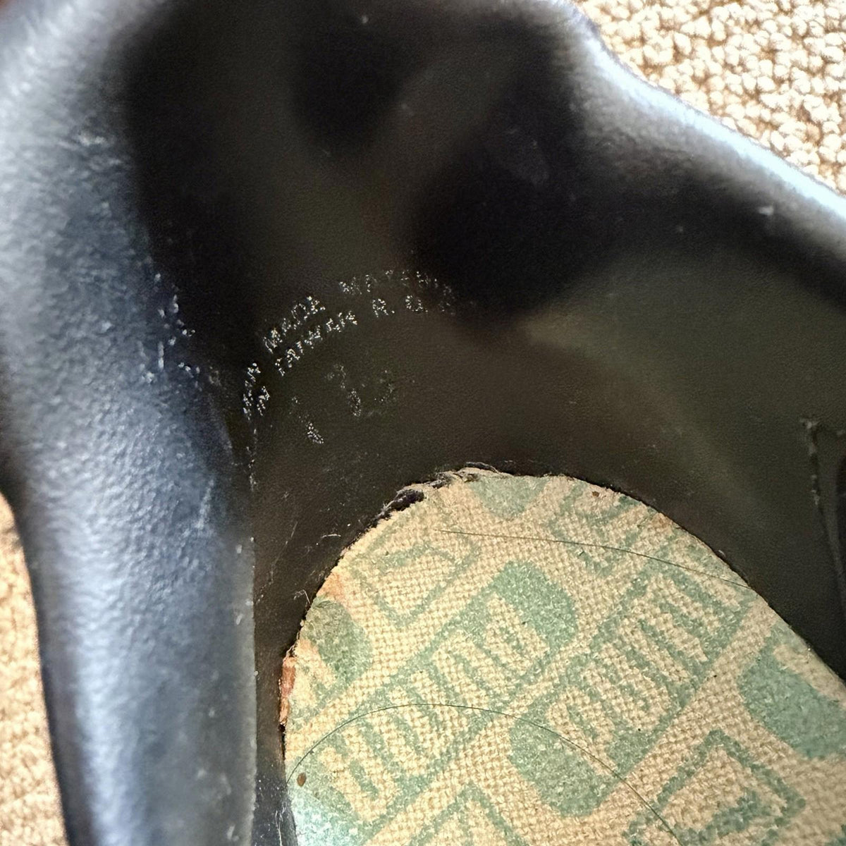 Vintage 1970s Puma Super Sport Soccer Cleats Black Leather Made Taiwan