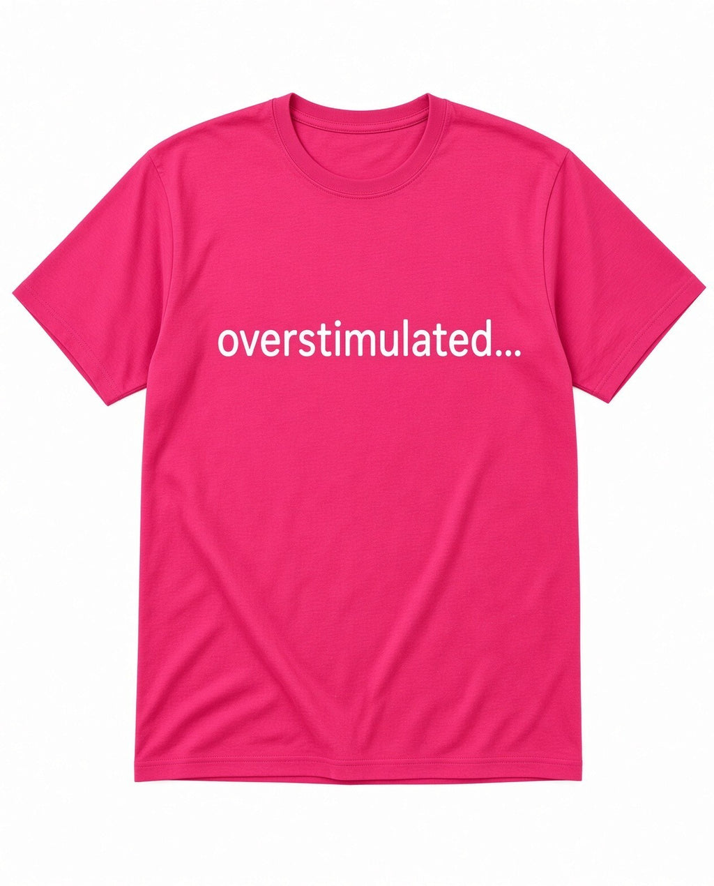 4pcs 10in Overstimulated Funny Trendy Text DTF Transfer