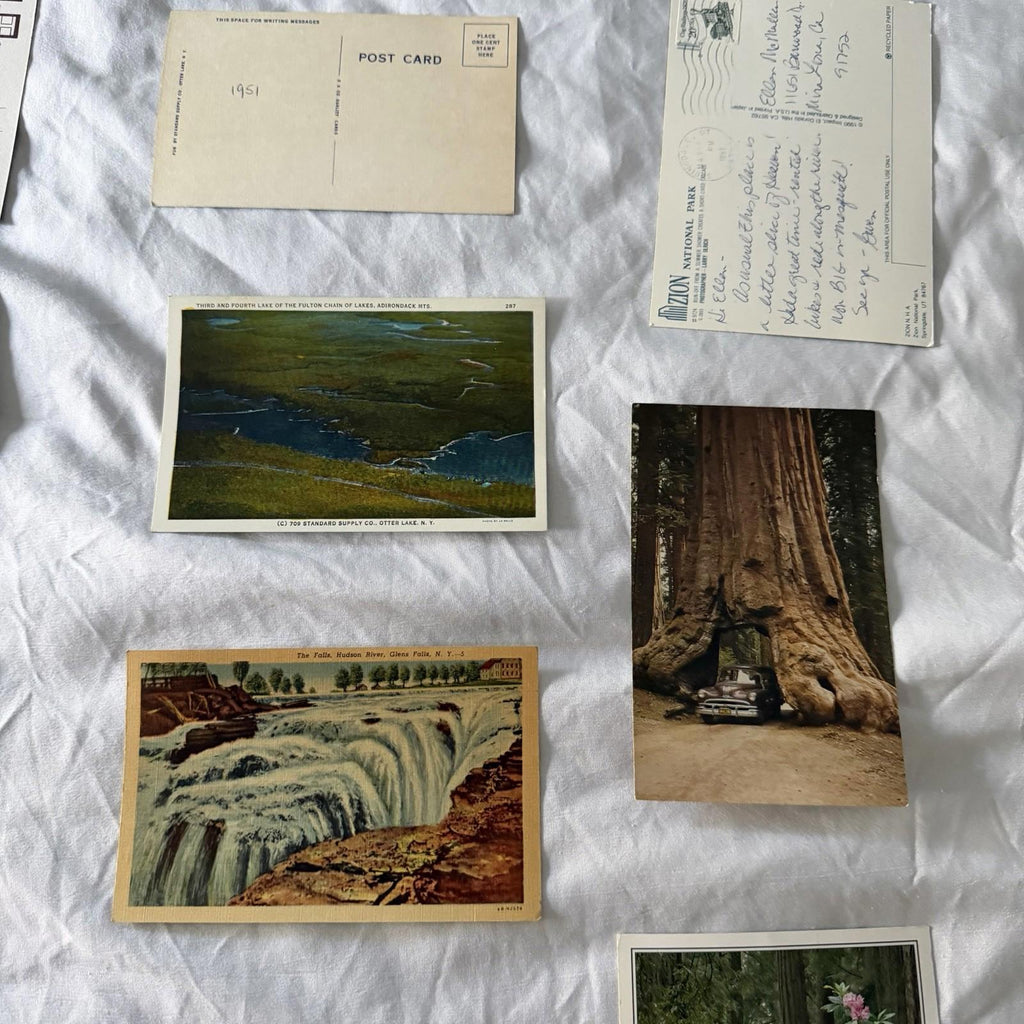 Vintage Postcards Lot - San Francisco, Zion, Redwoods, Castles & Beaches