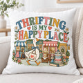 Thrifting Is My Happy Place DTF Transfer 10 Inch Ready to Press Pack of 4