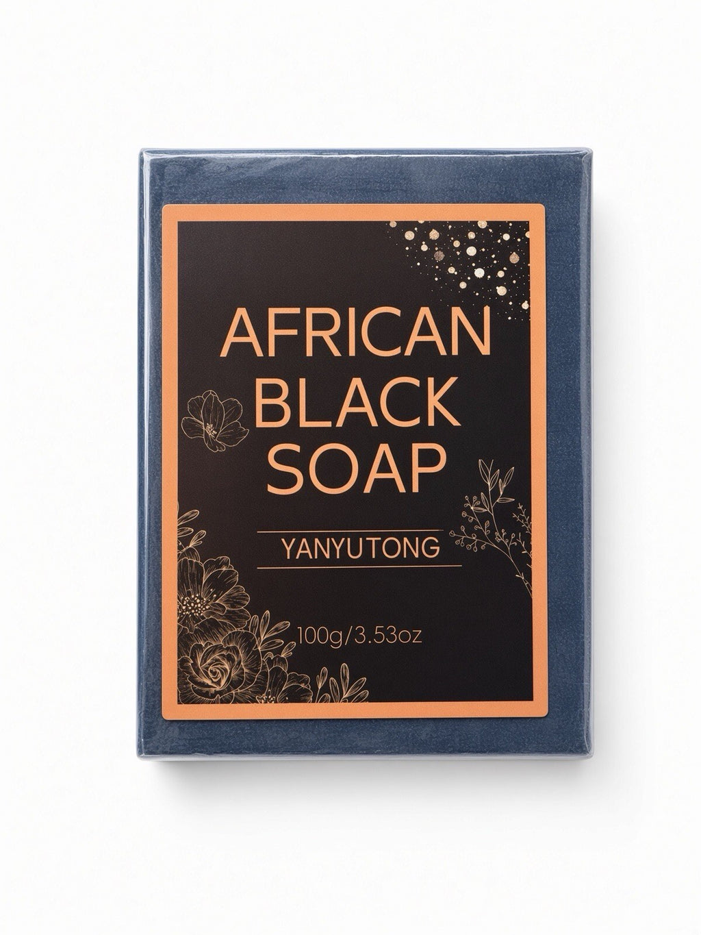 Yanyutong African Black Soap 100g Shea Butter Moisturizing Cleansing Bar 3 Pack