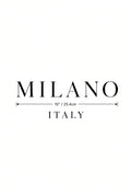 4PCS DTF Transfer Milano Italy Minimal Luxury Text 10in Iron On