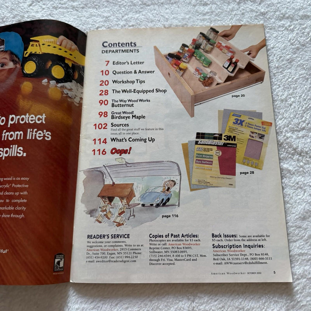 Vintage American Woodworker #96 October 2002 - Tool Cabinet Plans