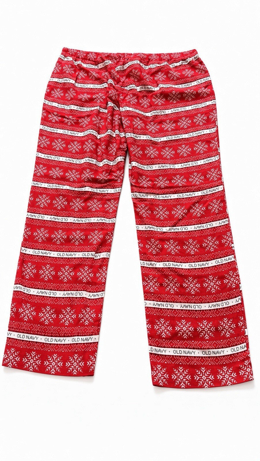 Old Navy Women’s XL Red Snowflake Fair Isle Christmas Pajama Pants Holiday NWT