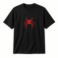 Red Spider Graphic T-Shirt Black Unisex Halloween Bug Tee