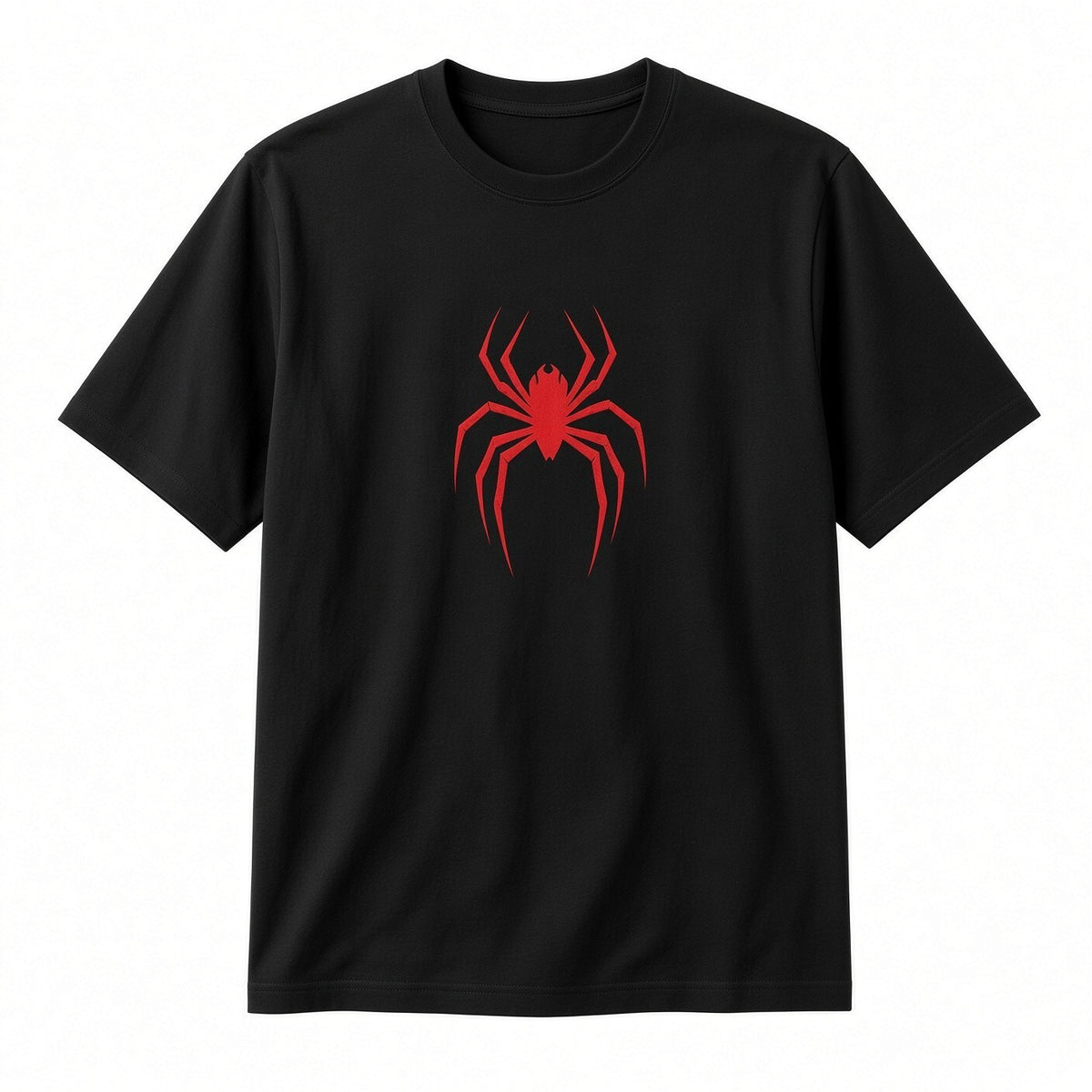 Red Spider Graphic T-Shirt Black Unisex Halloween Bug Tee