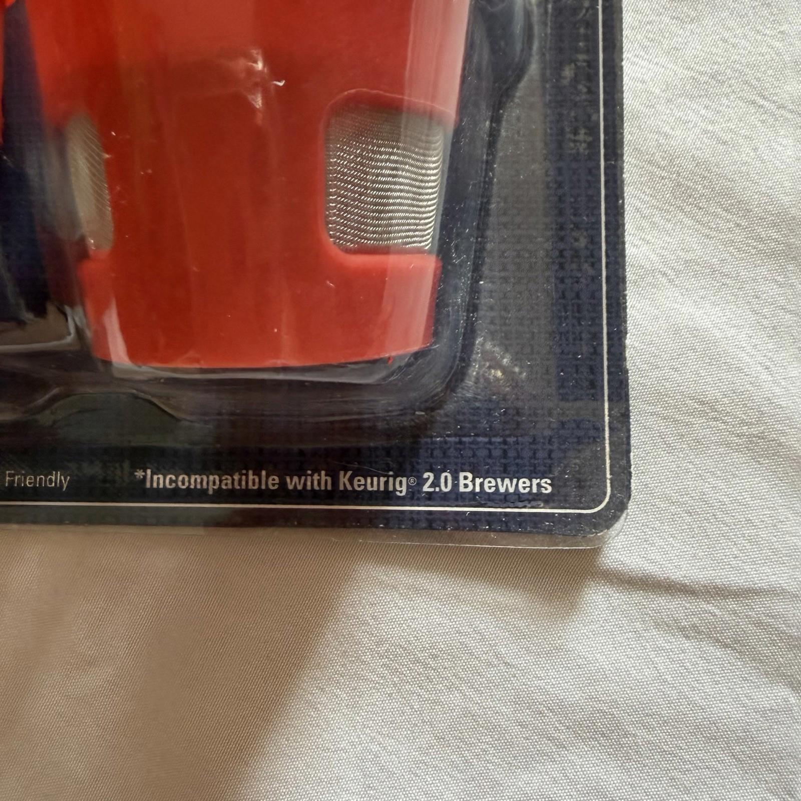 Farberware 2-Pack Reusable K-Cup Filter Cups for Keurig 1.0 Brewers, Red