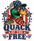 4Pcs Patriotic Duck DTF Transfers 10" Quack of the Free Heat Press Design