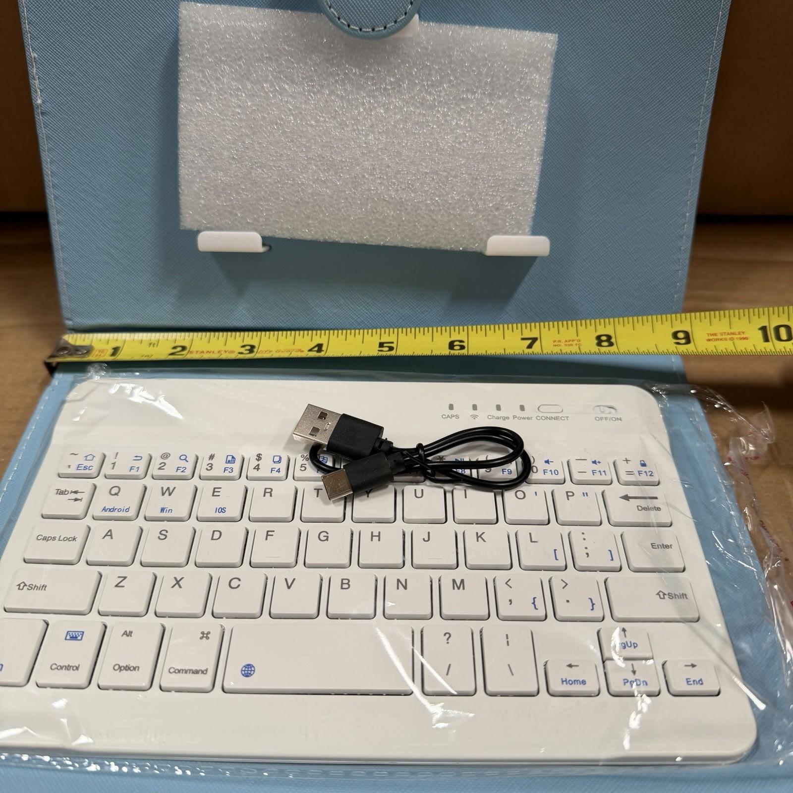 Universal USB Keyboard Folio Leather Case Stand Cover For 7/8/9 Inches Tablet