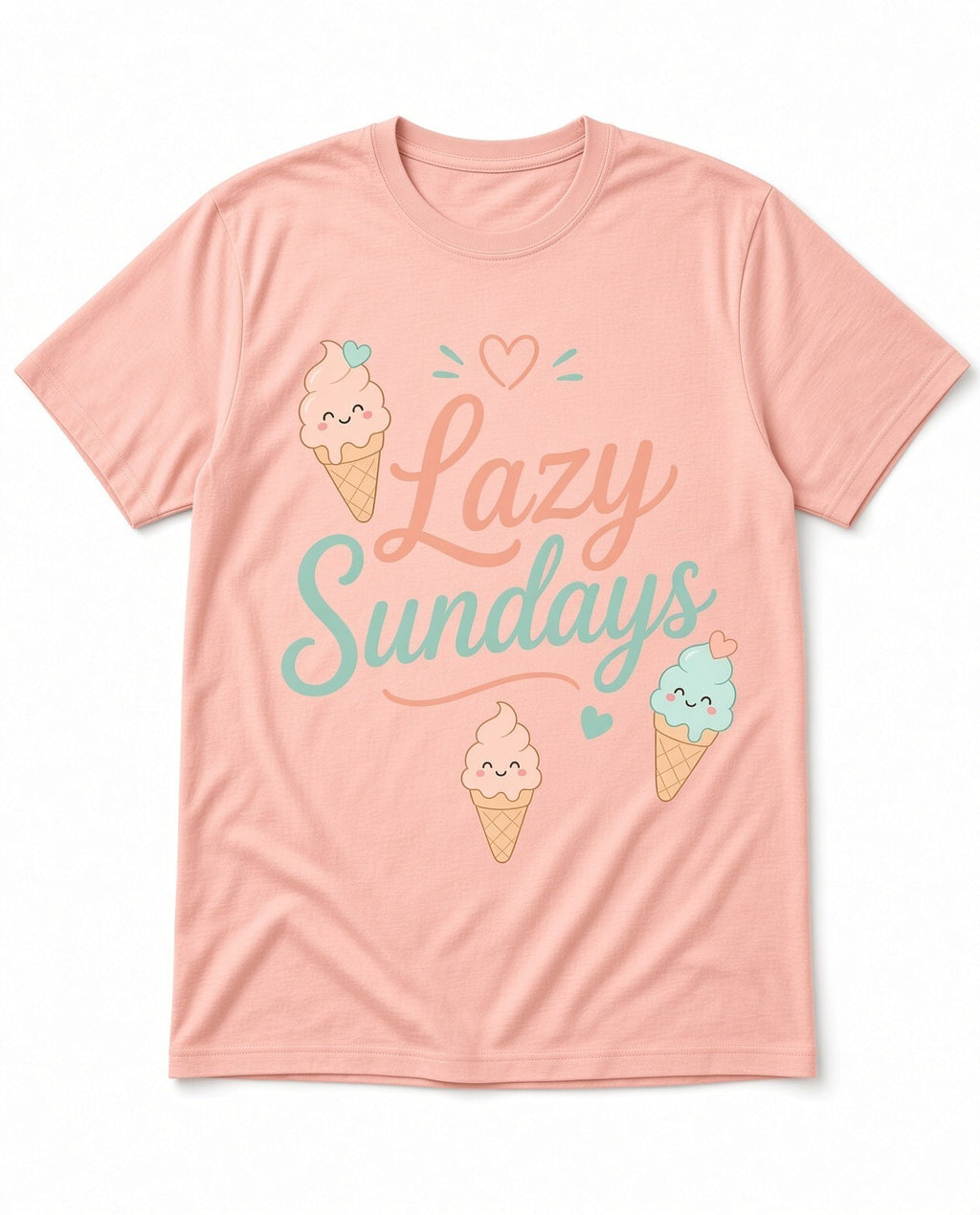 4pcs 10in Lazy Sundays Ice Cream Cute DTF Transfer