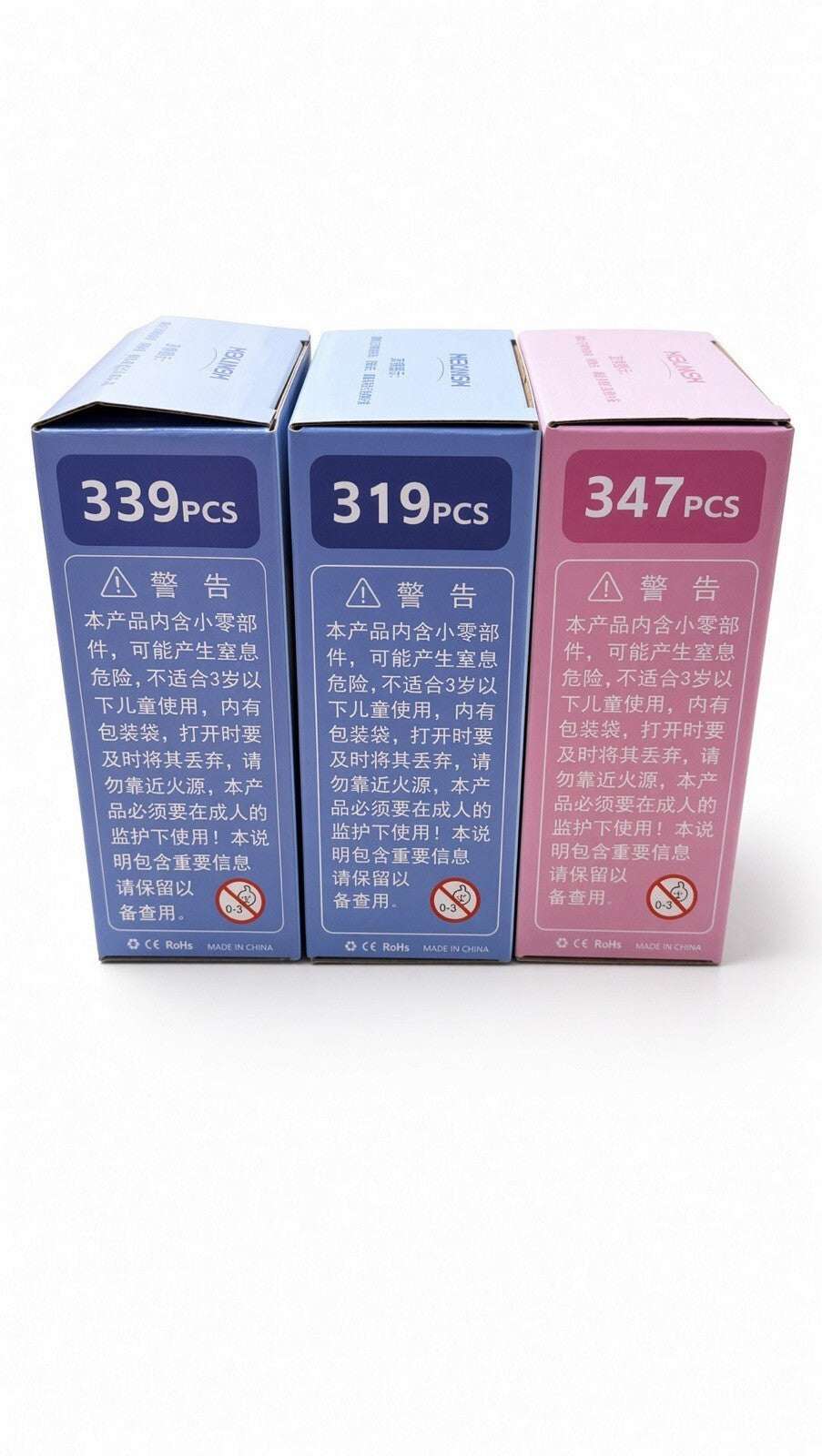 MEKANSM Mini Building Blocks Cute Character Figure Brick Toy Set 3 Pack 1005 Pcs