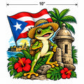 4Pcs Tropical Coqui Frog DTF Transfers Puerto Rico Design 10 Inch