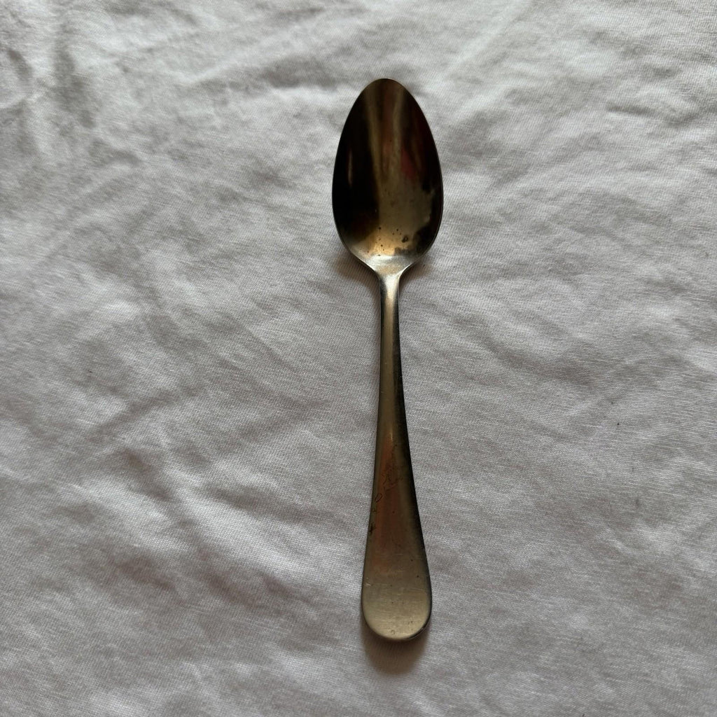 Vintage O.V.B. Solid Nickel Silver Teaspoon Free Shipping
