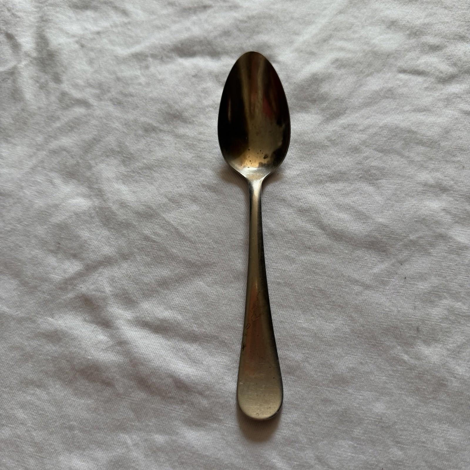 Vintage O.V.B. Solid Nickel Silver Teaspoon Free Shipping