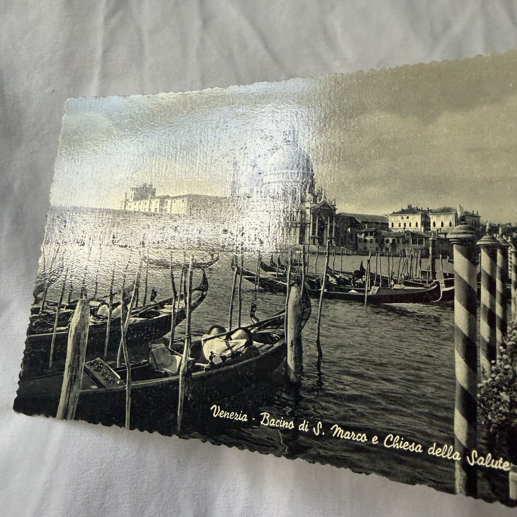 Vintage Postcard Venezia Canal Grande Chiesa Della Salute Minor Basilica Italy