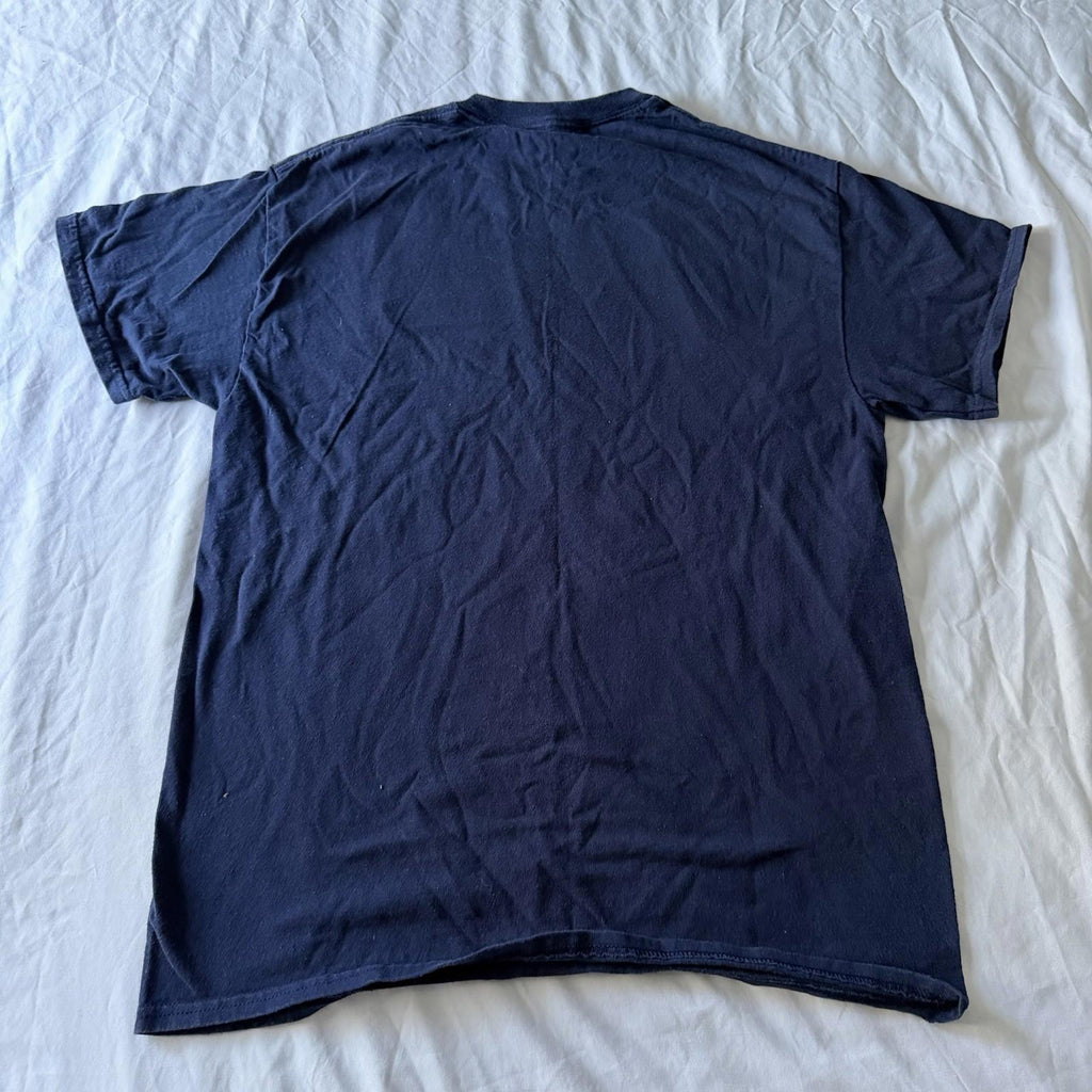 Vintage Retrofit NASA Embroidered Patch Navy T-Shirt Size M 90s Retro