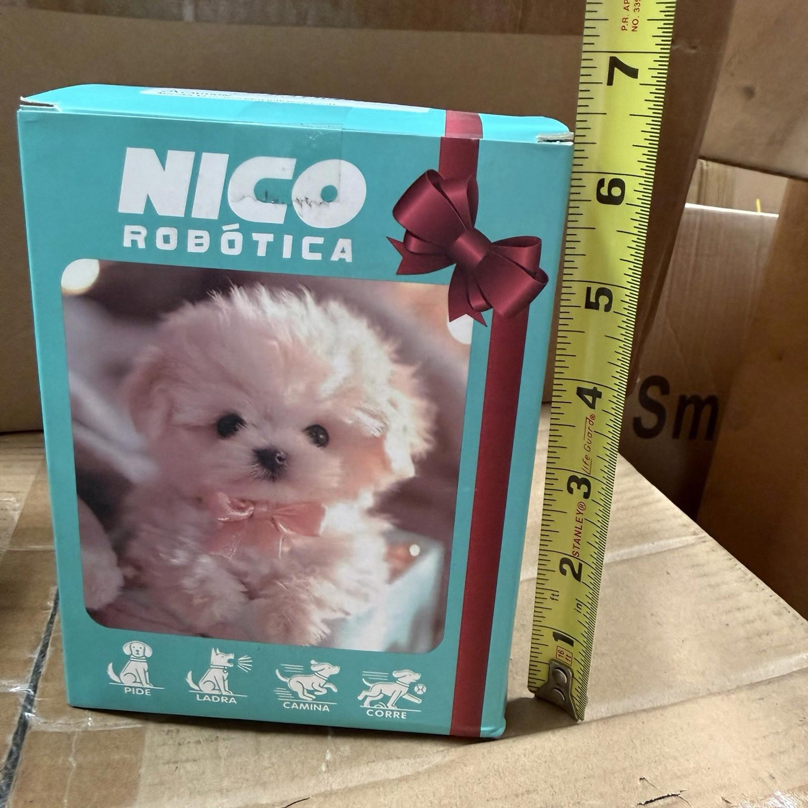 Nico Robótica Interactive Robotic Puppy Plush Toy 2 Colors White & Brown CY001