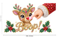 Boop Christmas Reindeer DTF Transfer 10" PK4 Rhinestone Holly Heat Press