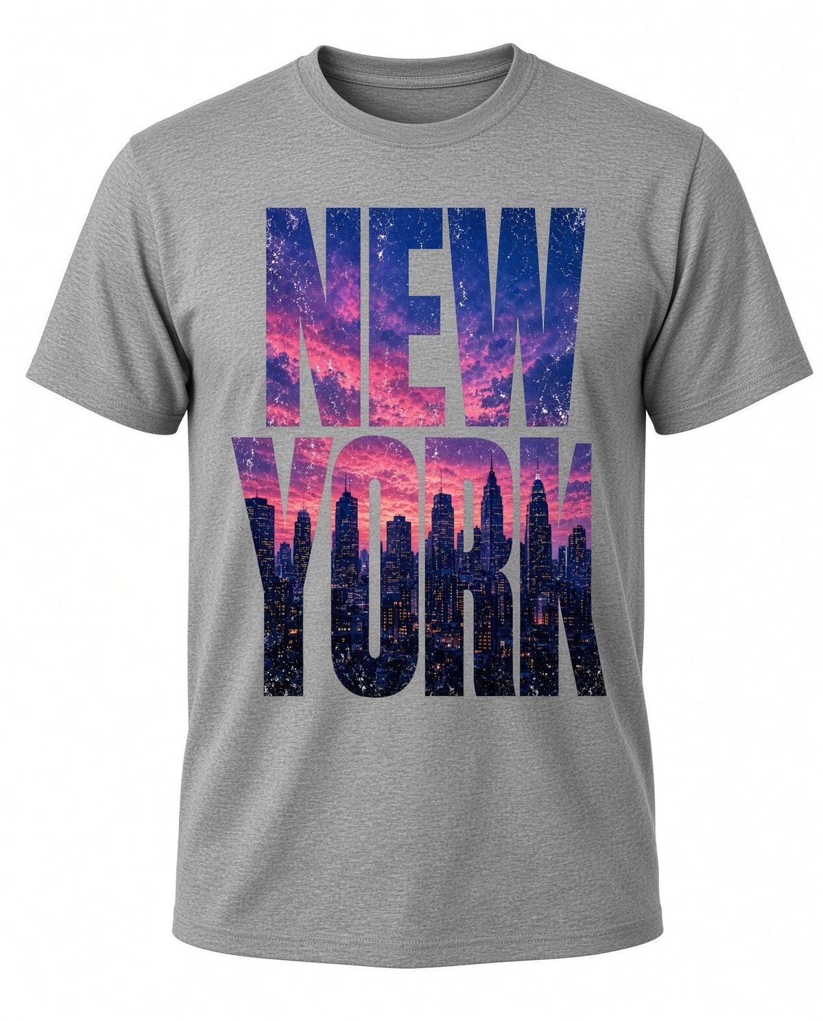 4PCS DTF Transfer New York City Skyline Sunset Letters 10in Iron On