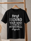 Mind Your Business Funny Graphic Tee Unisex Adult