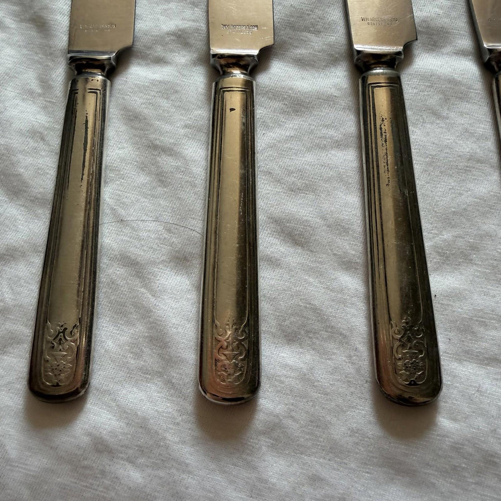 Vintage Wm. Rogers & Son Princess Lady Doris Set of 5 Dinner Knife 9”