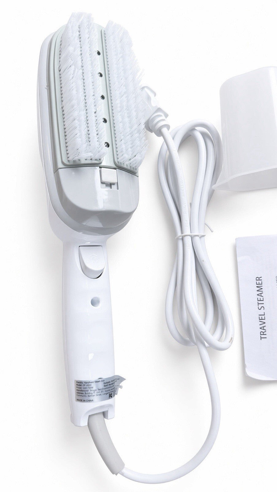 Handheld Travel Steamer Iron 750W Portable Clothes Wrinkle Remover Brush & Pad