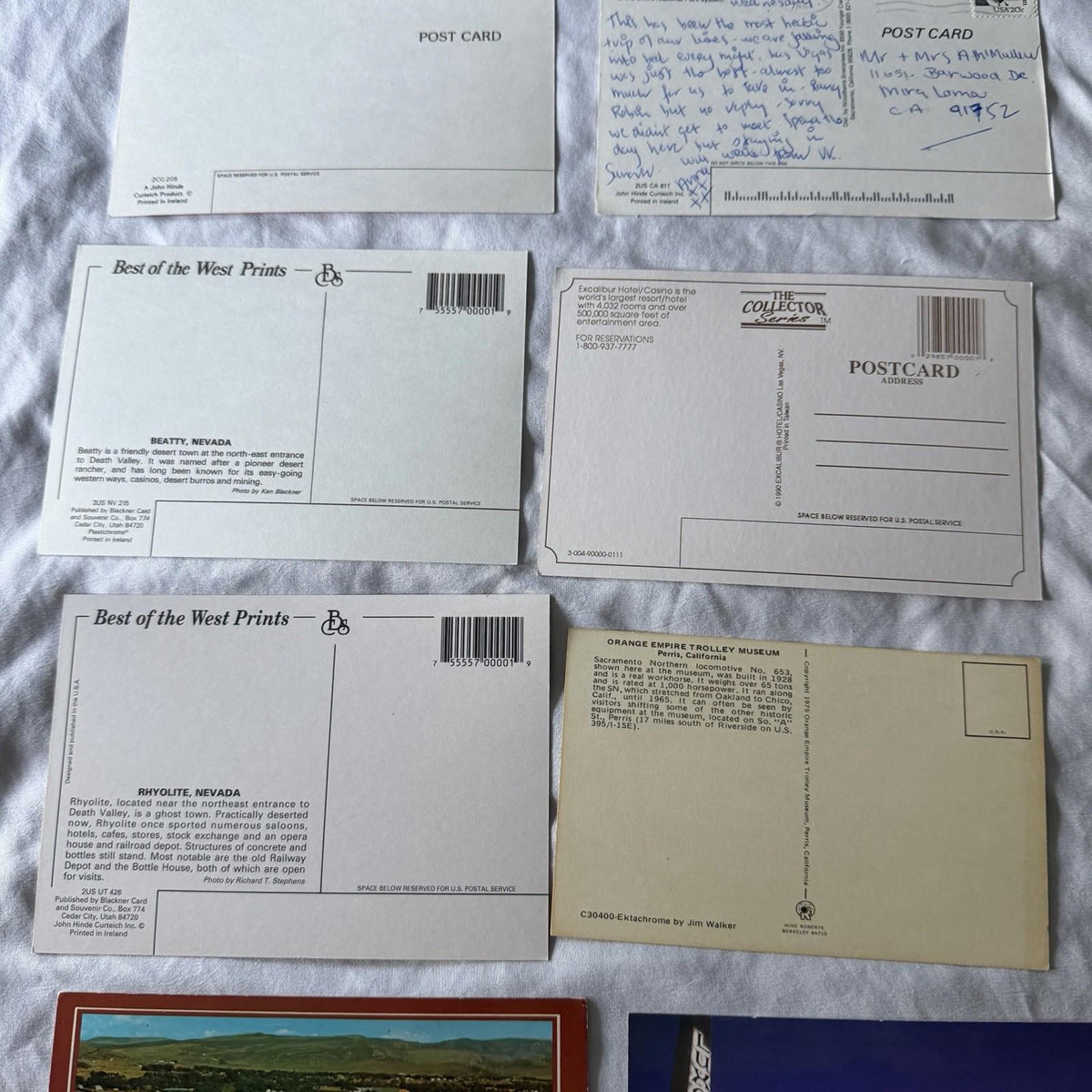 Vintage Postcard Collection - US Travel Scenes, Ghost Towns & Nature