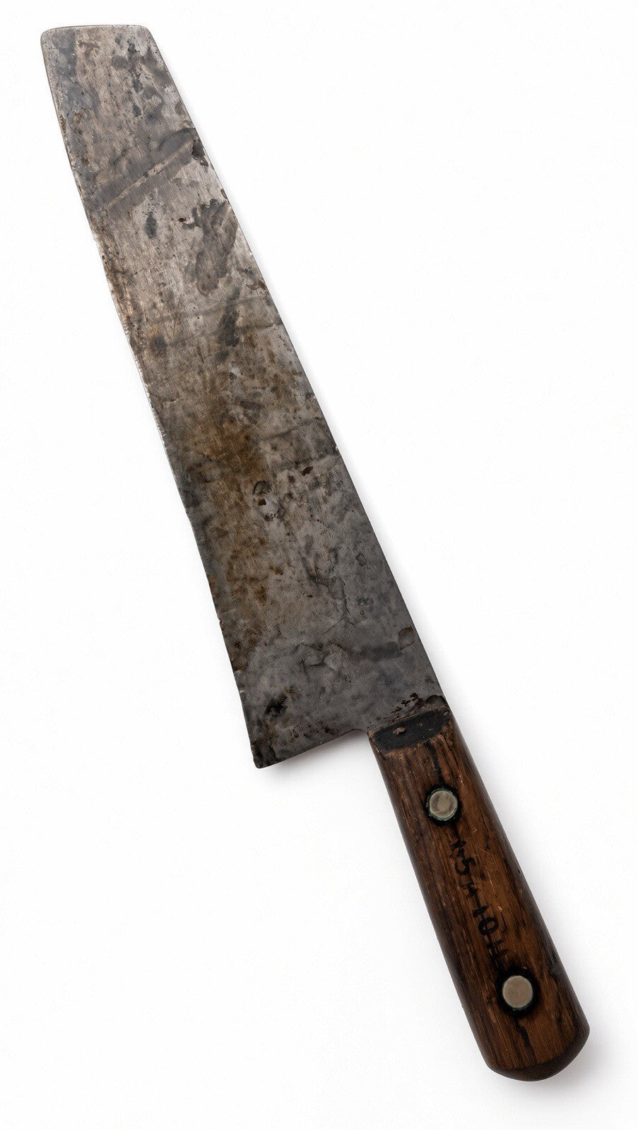 Vintage Dexter 45A10H 10" Carbon Steel Chef Knife Wood Handle Full Tang USA