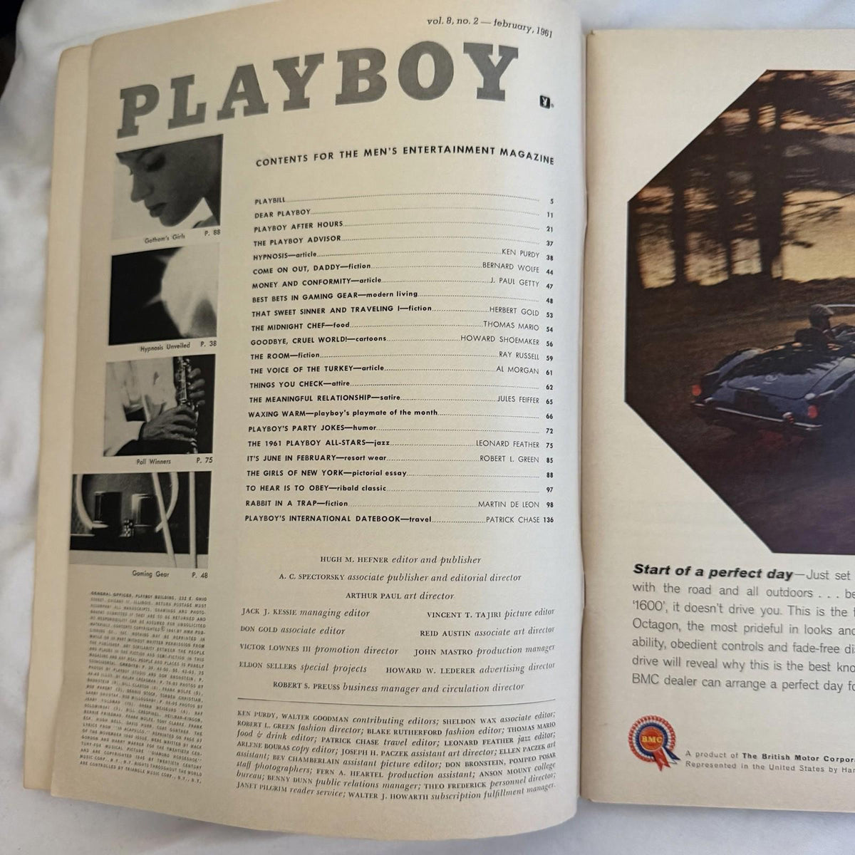Vintage Playboy Feb 1961 Barbara Lawford Cover Jazz Poll Getty